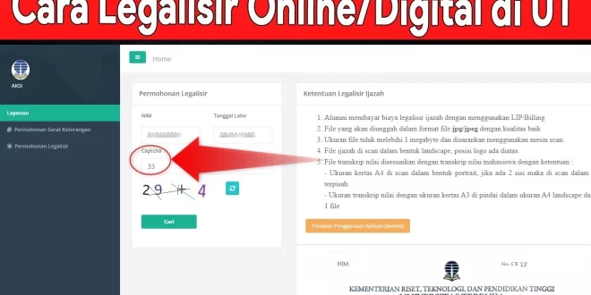 Cara melihat hasil legalisir ijazah UT