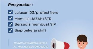 Lowongan Kerja Perawat Bidan di Klinik Keluarga Sehat Cirebon