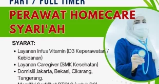 Lowongan Kerja Perawat Homecare Syari’ah di Hidayatullah Homecare