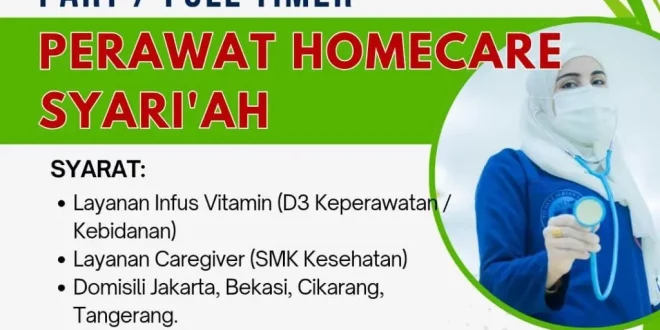 Lowongan Kerja Perawat Homecare Syari’ah di Hidayatullah Homecare