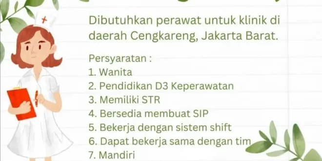 Lowongan Kerja Perawat – Klinik Daerah Cengkareng