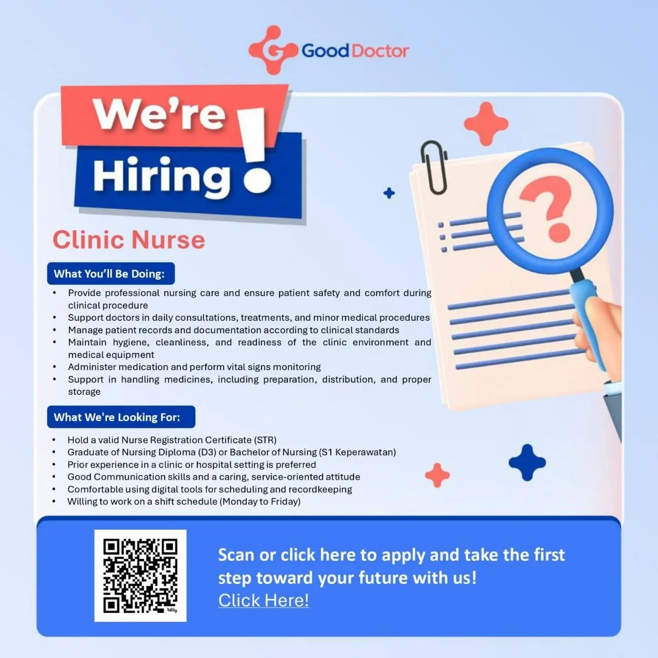 Lowongan Kerja Perawat Klinik di Good Doctor