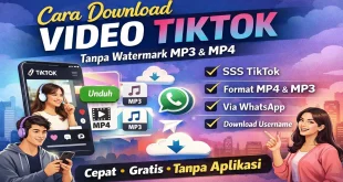 cara download video TikTok tanpa watermark MP3 dan MP4 tercepat tanpa aplikasi