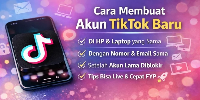 Cara membuat akun TikTok baru di HP dan laptop dengan nomor atau email yang sama serta tips agar bisa live dan cepat FYP