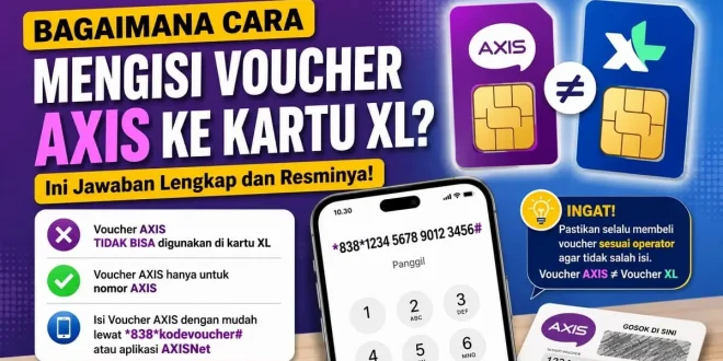 bagaimana cara mengisi voucher axis ke kartu xl