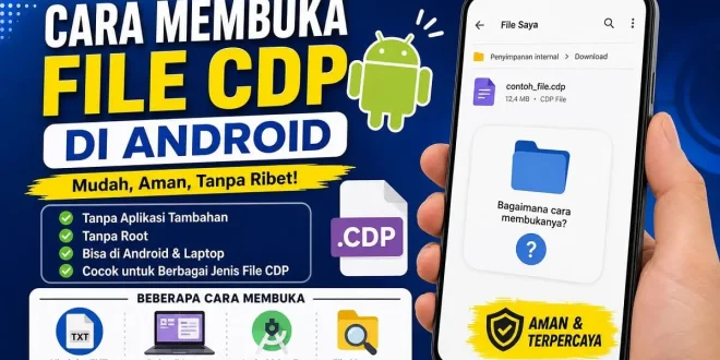 cara membuka file cdp di android dengan mudah tanpa root dan tanpa aplikasi tambahan