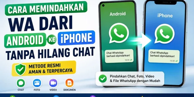 cara memindahkan wa dari android ke iphone tanpa hilang chat menggunakan Move to iOS