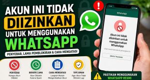 Ilustrasi akun ini tidak diizinkan untuk menggunakan WhatsApp beserta penyebab, lama pemblokiran karena spam, dan cara mengatasinya.