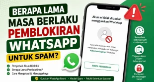 Berapa lama masa berlaku pemblokiran WhatsApp untuk spam beserta penyebab, durasi blokir sementara dan permanen, serta cara mengatasinya.