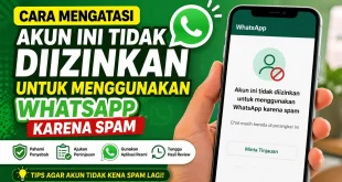 Ilustrasi cara mengatasi akun ini tidak diizinkan untuk menggunakan WhatsApp karena spam dengan mengajukan peninjauan dan menggunakan aplikasi resmi.