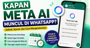 Ilustrasi kapan Meta AI muncul di WhatsApp beserta jadwal peluncuran, syarat, dan cara mengecek apakah fitur Meta AI sudah tersedia.