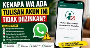Ilustrasi pesan akun ini tidak diizinkan menggunakan WhatsApp beserta penyebab dan cara mengatasinya.