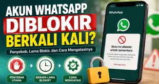 Akun WhatsApp diblokir berkali kali