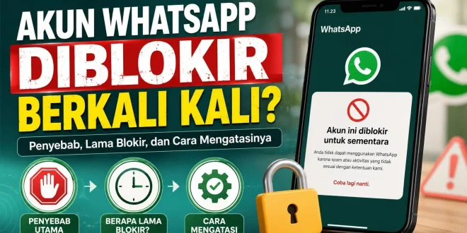 Akun WhatsApp diblokir berkali kali