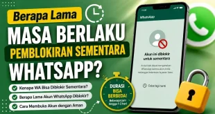 Berapa lama masa berlaku pemblokiran sementara WhatsApp