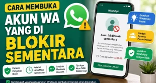 Cara membuka akun WA yang diblokir sementara