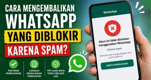 Ilustrasi cara mengembalikan WhatsApp yang diblokir karena spam dengan mengajukan peninjauan agar akun dapat digunakan kembali.