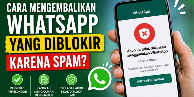 Ilustrasi cara mengembalikan WhatsApp yang diblokir karena spam dengan mengajukan peninjauan agar akun dapat digunakan kembali.