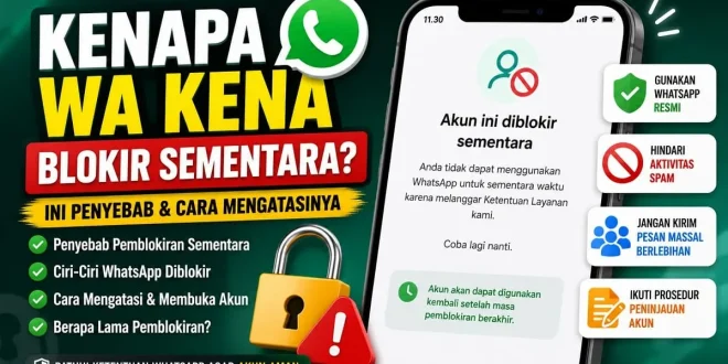 Kenapa WA kena blokir sementara dan cara mengatasinya